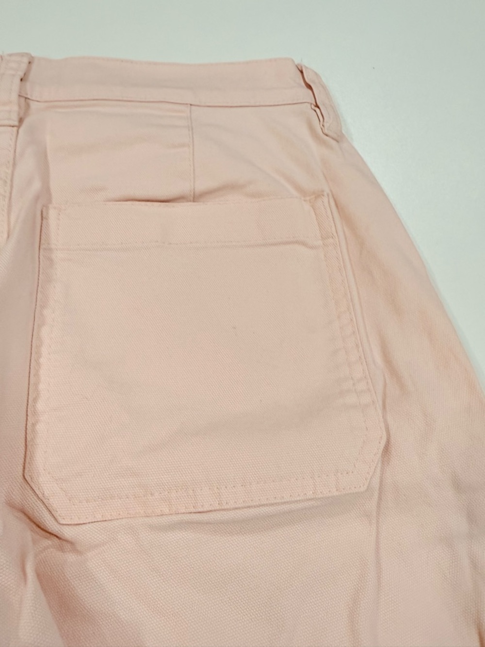 J.Crew Blush Pink Straight Leg Pants Size 24 High Rise Cotton Stretch - Picture 8 of 10